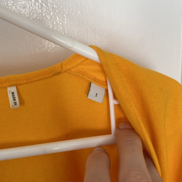 Sandro Paris size 1 yellow top - Picture 3 of 4